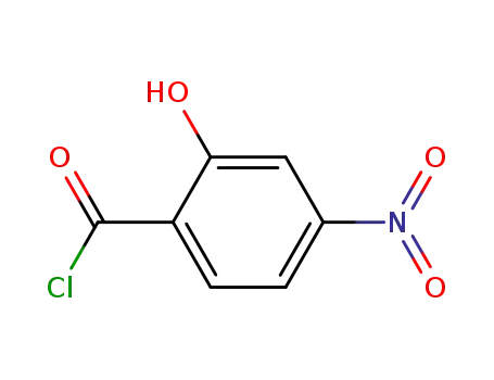 Molecular Structure of 39614-82-9 (Benzoyl chloride, 2-hydroxy-4-nitro- (9CI))