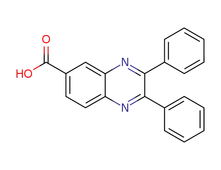 Molecular Structure of 32387-96-5 (2,3-DIPHENYL-QUINOXALINE-6-CARBOXYLIC ACID)