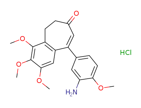 2-methoxy-5-(2,3,4-trimethoxy-7-oxo-6,7-dihydro-5H-benzo[7]annulen-9-yl)benzenaminium chloride