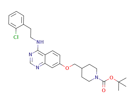 tert-butyl 4-{[(4-{[2-(2-chlorophenyl)ethyl]amino}quinazolin-7-yl)oxy]methyl}piperidine-1-carboxylate