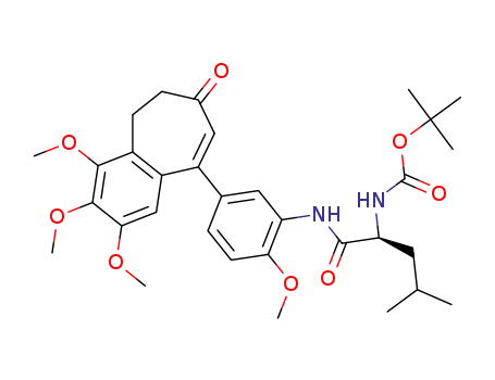tert-butyl 1-(5-(6,7-dihydro-2,3,4-trimethoxy-7-oxo-5H-benzo[7]annulen-9-yl)-2-methoxyphenylcarbamoyl)-3-methylbutylcarbamate