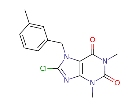 8-chloro-1,3-dimethyl-7-(3-methylbenzyl)-1H-purine-2,6-(3H,7H)-dione