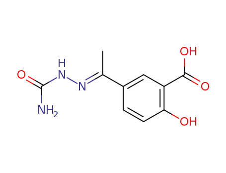 2-hydroxy-5-(1-semicarbazono-ethyl)-benzoic acid