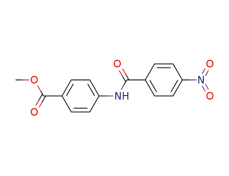 Molecular Structure of 39799-74-1 (Benzoic acid, 4-[(4-nitrobenzoyl)amino]-, methyl ester)
