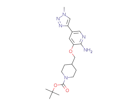 tert-butyl 4-({[2-amino-5-(1-methyl-1H-1,2,3-triazol-4-yl)pyridin-3-yl]oxy}methyl)piperidine-1-carboxylate