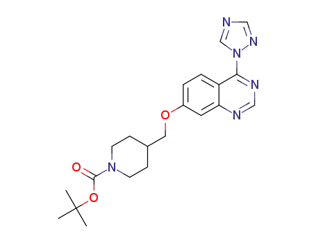 4-(1H-1,2,4-triazol-1-yl)-7-(((N-Boc)piperidin-4-yl)methoxy)quinazoline