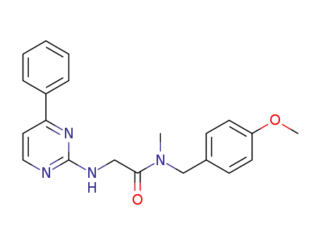 N-(4-methoxybenzyl)-N-methyl-2-((4-phenylpyrimidin-2-yl)amino)acetamide