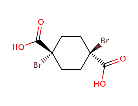 Molecular Structure of 54638-93-6 (1,4-Cyclohexanedicarboxylic acid, 1,4-dibromo-, trans-)