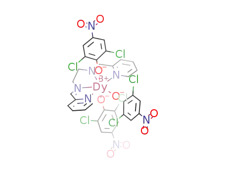 [Dy(N,N'-bis(2-methylenepyridinyl)ethylenediamine)(OPhCl2NO2)3]