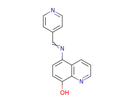 5-((pyridin-4-ylmethylene)amino)quinolin-8-ol