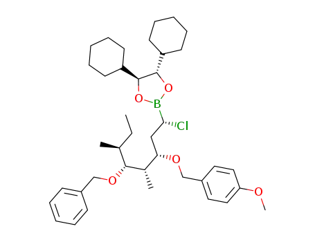 (4S,5S)-2-{(1S,3S,4S,5R,6S)-1-chlor-5-(benzyloxy)-3-[(4-methoxybenzyl)oxy]-4,6-dimethyloctyl}-4,5-dicyclohexyl-1,3,2-dioxaborolane