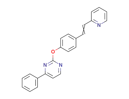 4-phenyl-2-(4-(2-(2-pyridinyl)ethenyl)phenoxy)pyrimidine