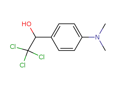 Molecular Structure of 66379-84-8 (Benzenemethanol, 4-(dimethylamino)-a-(trichloromethyl)-)