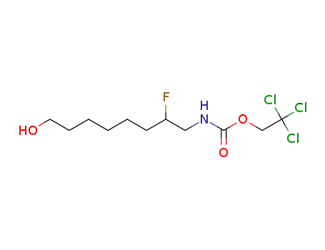 2,2,2-trichloroethyl (2-fluoro-8-hydroxyoctyl)carbamate