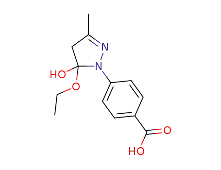 1-(4-carboxyphenyl)-3-methyl-4,5-dihydro-5-ethoxy-5-hydroxy-pyrazole