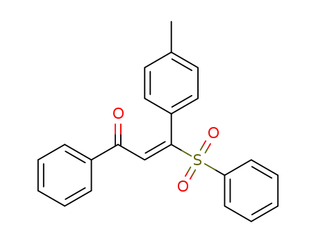 (E)-1-phenyl-3-(phenylsulfonyl)-3-(p-tolyl)prop-2-en-1-one