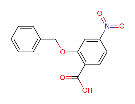 Molecular Structure of 5340-21-6 (2-(benzyloxy)-4-nitrobenzoic acid)