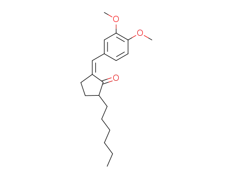 5-hexyl-2-veratrylidene-cyclopentanone