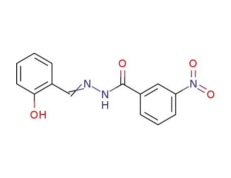 Molecular Structure of 82859-78-7 (Benzoic acid, m-nitro-, salicylidenehydrazide)