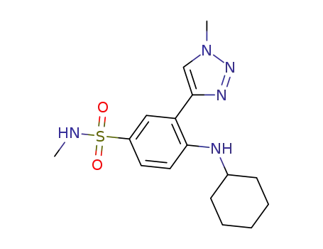 4-(cyclohexylamino)-N-methyl-3-(1-methyl-1H-1,2,3-triazol-4-yl)benzenesulfonamide
