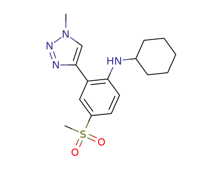 N-cyclohexyl-2-(1-methyl-1H-1,2,3-triazol-4-yl)-4-(methylsulfonyl)aniline