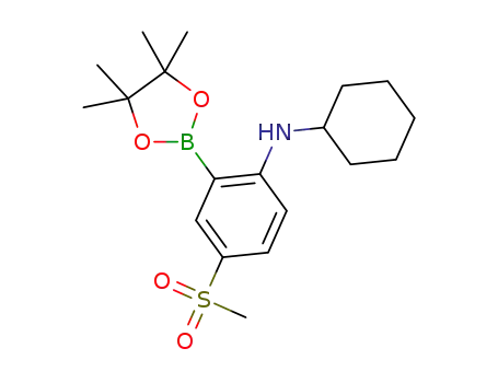 N-cyclohexyl-4-methylsulfonyl-2-(4,4,5,5-tetramethyl-1,3,2-dioxaborolan-2-yl)aniline