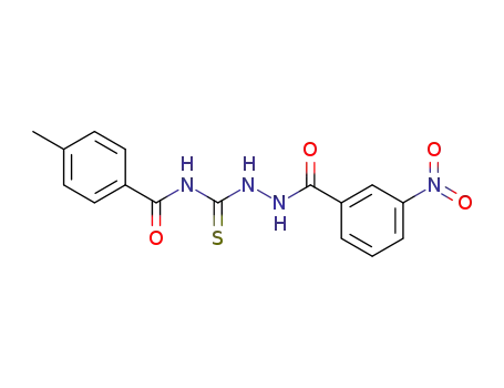 4-methyl-N-[2-(3-nitrobenzoyl)hydrazine-1-carbonothioyl]benzamide