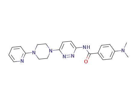 4-(dimethylamino)-N-[6-[4-(2-pyridyl)piperazin-1-yl]pyridazin-3-yl]benzamide