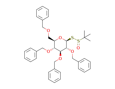 1-(2,3,4,6-tetra-O-benzyl-β-D-glucopyranosyl)-tert-butyl sulfinothioate