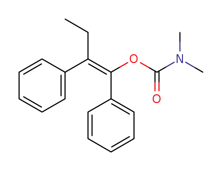 (E)-1,2-diphenylbut-1-en-1-yl dimethylcarbamate