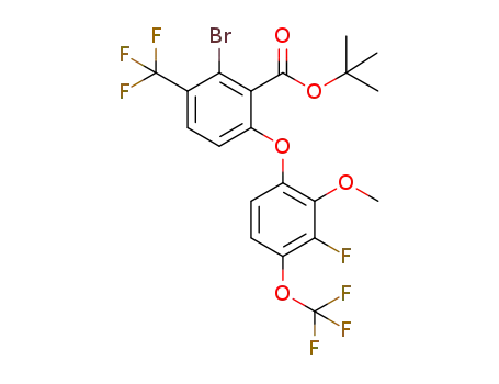 tert-butyl 2-bromo-6-[3-fluoro-2-methoxy-4-(trifluoromethoxy)phenoxy]-3-(trifluoromethyl)benzoate