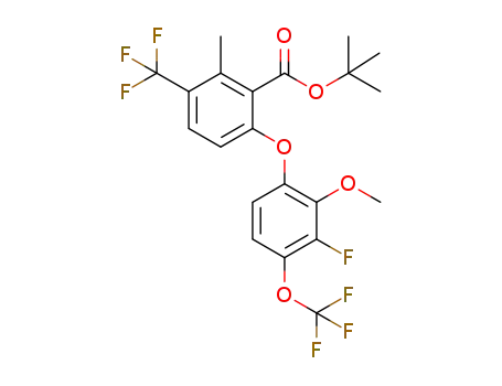 tert-butyl 6-[3-fluoro-2-methoxy-4-(trifluoromethoxy)phenoxy]-2-methyl-3-(trifluoromethyl)benzoate