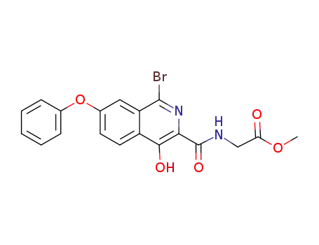 (1-bromo-4-hydroxy-7-phenoxyisoquinoline-3-carbonyl)glycine methyl ester