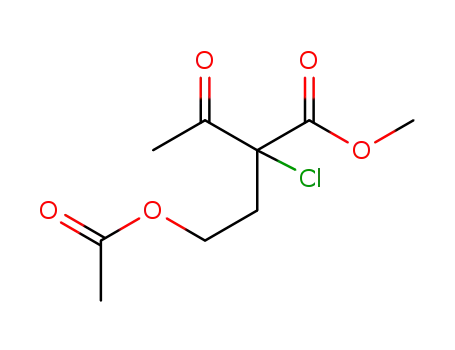 4-acetoxy-2-acetyl-2-chlorobutyric acid methyl ester