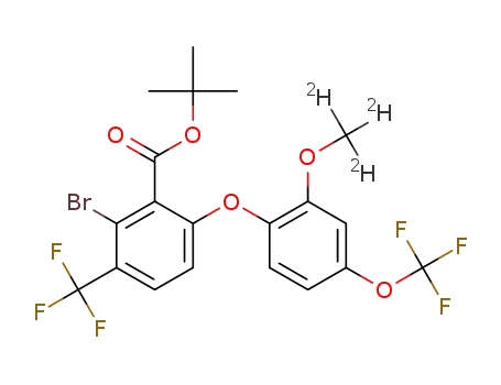 tert-butyl 2-bromo-6-[2-(trideuteriomethoxy)-4-(trifluoromethoxy)phenoxy]-3-(trifluoromethyl)benzoate