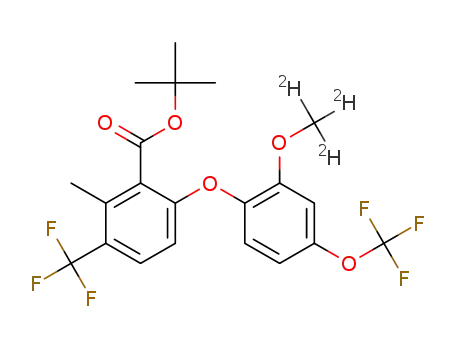 tert-butyl 2-methyl-6-[2-(trideuteriomethoxy)-4-(trifluoromethoxy)phenoxy]-3-(trifluoromethyl)benzoate