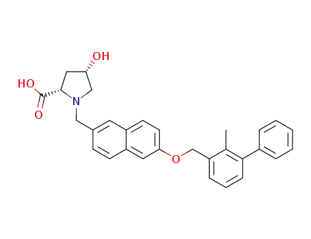 (2S,4S)-4-hydroxy-1-((6-((2-methyl-[1,1'-biphenyl]-3-yl)methoxy)naphthalen-2-yl)methyl)pyrrolidine-2-carboxylic acid