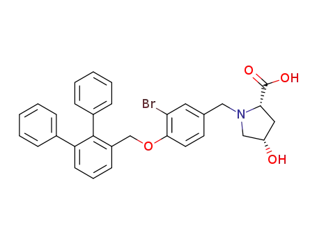 (2S,4S)-1-(4-([1,1′:2′,1″-terphenyl]-3′-ylmethoxy)-3-bromobenzyl)-4-hydroxypyrrolidine-2-carboxylic acid