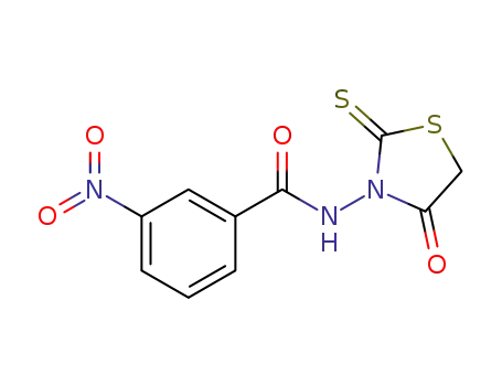 3-nitro-N-(4-oxo-2-sulfanylidene-1,3-thiazolidin-3-yl)benzamide