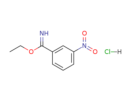 Benzenecarboximidicacid, 3-nitro-, ethyl ester, hydrochloride (1:1)