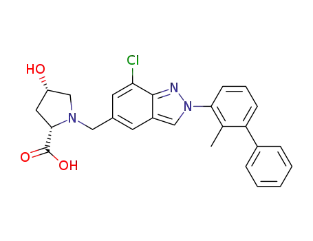 (2S,4S)-1-((7-chloro-2-(2-methyl-[1,1’-biphenyl]-3-yl)-2H-indazol-5-yl)methyl)-4-hydroxypyrrolidine-2-carboxylic acid