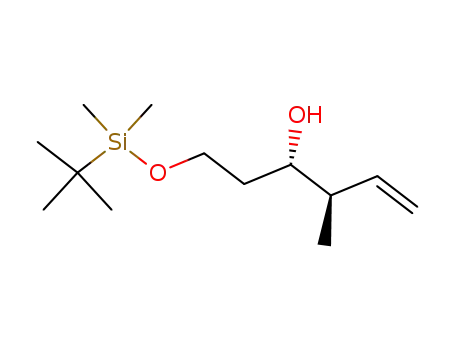 5-Hexen-3-ol, 1-[[(1,1-dimethylethyl)dimethylsilyl]oxy]-4-methyl-,
(3S,4R)-