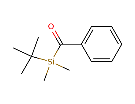 Molecular Structure of 132868-67-8 (Silane, benzoyl(1,1-dimethylethyl)dimethyl-)