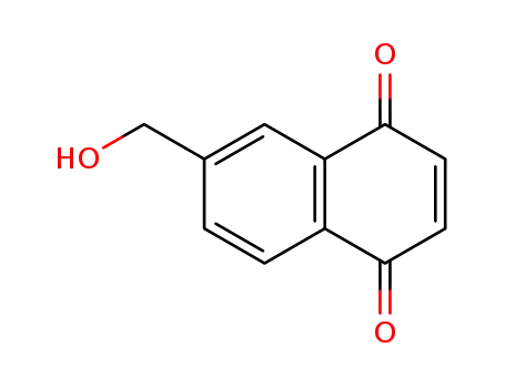 Molecular Structure of 81402-06-4 (6-(hydroxymethyl)naphthalene-1,4-dione)