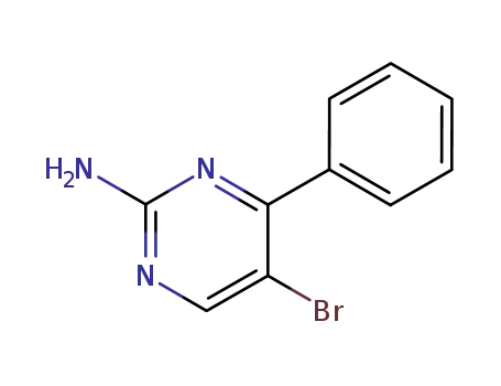Molecular Structure of 85658-55-5 (2-AMINO-5-BROMO-4-PHENYLPYRIMIDINE)