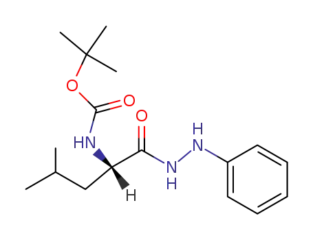 Molecular Structure of 17790-87-3 (L-Leucine, N-[(1,1-dimethylethoxy)carbonyl]-, 2-phenylhydrazide)