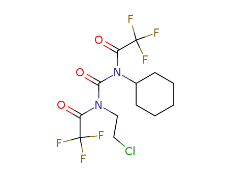 1-(2-Chloro-ethyl)-3-cyclohexyl-1,3-bis-(2,2,2-trifluoro-acetyl)-urea