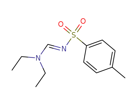 Molecular Structure of 29397-20-4 (Benzenesulfonamide, N-[(diethylamino)methylene]-4-methyl-)