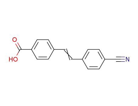 4-[(E)-2-(4-Cyano-phenyl)-vinyl]-benzoic acid