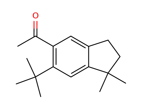 Molecular Structure of 133631-95-5 (Ethanone,
1-[6-(1,1-dimethylethyl)-2,3-dihydro-1,1-dimethyl-1H-inden-5-yl]-)